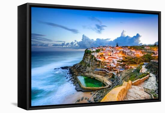 Azenhas Do Mar, Portugal Coastal Town-Sean Pavone-Framed Stretched Canvas