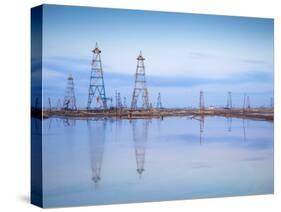 Azerbaijan, Abseron Peninsula, Oil Fields-Jane Sweeney-Stretched Canvas