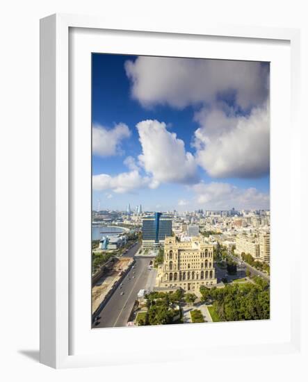 Azerbaijan, Baku, View of City Looking Towards Government House-Jane Sweeney-Framed Photographic Print