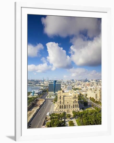 Azerbaijan, Baku, View of City Looking Towards Government House-Jane Sweeney-Framed Photographic Print