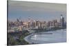 Azerbaijan, Baku. View of city skyline from the west.-Walter Bibikow-Stretched Canvas