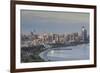 Azerbaijan, Baku. View of city skyline from the west.-Walter Bibikow-Framed Photographic Print