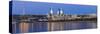 Azerbaijan, Baku, View of the Flame Towers Reflecting in the Caspian Sea-Jane Sweeney-Stretched Canvas