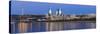 Azerbaijan, Baku, View of the Flame Towers Reflecting in the Caspian Sea-Jane Sweeney-Stretched Canvas