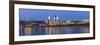 Azerbaijan, Baku, View of the Flame Towers Reflecting in the Caspian Sea-Jane Sweeney-Framed Photographic Print