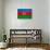 Azerbaijan Flag Design with Wood Patterning - Flags of the World Series-Philippe Hugonnard-Art Print displayed on a wall