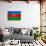 Azerbaijan Flag Design with Wood Patterning - Flags of the World Series-Philippe Hugonnard-Art Print displayed on a wall