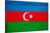 Azerbaijan Flag Design with Wood Patterning - Flags of the World Series-Philippe Hugonnard-Stretched Canvas