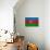 Azerbaijan Flag Design with Wood Patterning - Flags of the World Series-Philippe Hugonnard-Art Print displayed on a wall