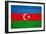 Azerbaijan Flag Design with Wood Patterning - Flags of the World Series-Philippe Hugonnard-Framed Art Print