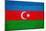 Azerbaijan Flag Design with Wood Patterning - Flags of the World Series-Philippe Hugonnard-Mounted Art Print