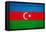 Azerbaijan Flag Design with Wood Patterning - Flags of the World Series-Philippe Hugonnard-Framed Stretched Canvas