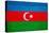 Azerbaijan Flag Design with Wood Patterning - Flags of the World Series-Philippe Hugonnard-Stretched Canvas