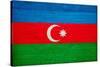 Azerbaijan Flag Design with Wood Patterning - Flags of the World Series-Philippe Hugonnard-Stretched Canvas