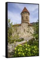 Azerbaijan, Kish. Caucasian Albanian Church exterior, 12th century.-Walter Bibikow-Framed Stretched Canvas