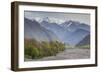 Azerbaijan, Kish. View of the snowcapped Caucasus Mountains.-Walter Bibikow-Framed Photographic Print