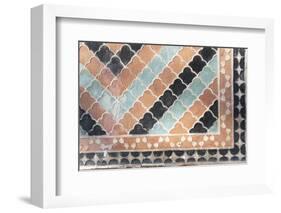 Azerbaijan, Sheki. A Geometric Pattern on the Side of the Palace of Shaki Khans-Alida Latham-Framed Photographic Print