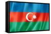 Azerbaijani Flag-daboost-Framed Stretched Canvas