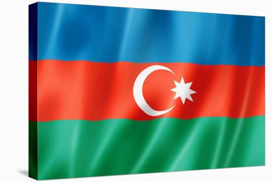 Azerbaijani Flag-daboost-Stretched Canvas