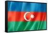 Azerbaijani Flag-daboost-Framed Stretched Canvas