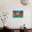 Azerbaijani Flag-daboost-Art Print displayed on a wall