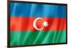 Azerbaijani Flag-daboost-Framed Art Print