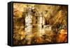 Azey-Le-Redeau Castle - Artwork In Painting Style-Maugli-l-Framed Stretched Canvas