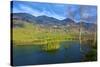 Azouzetta Lake and the Murray Range in Pine Pass on Highway 97, the Hart Highway-Richard Wright-Stretched Canvas