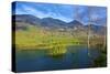 Azouzetta Lake and the Murray Range in Pine Pass on Highway 97, the Hart Highway-Richard Wright-Stretched Canvas