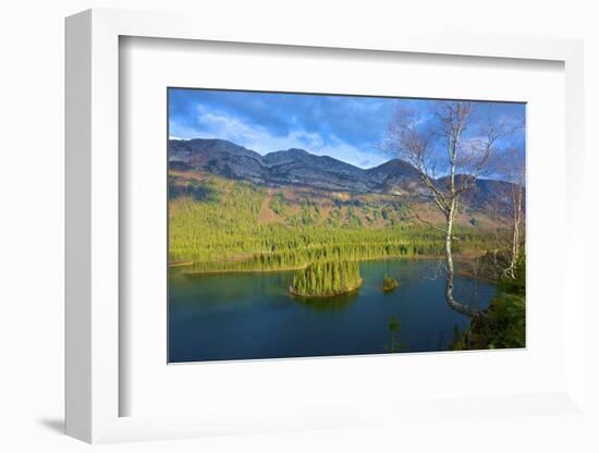 Azouzetta Lake and the Murray Range in Pine Pass on Highway 97, the Hart Highway-Richard Wright-Framed Photographic Print