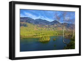 Azouzetta Lake and the Murray Range in Pine Pass on Highway 97, the Hart Highway-Richard Wright-Framed Photographic Print