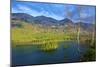 Azouzetta Lake and the Murray Range in Pine Pass on Highway 97, the Hart Highway-Richard Wright-Mounted Photographic Print