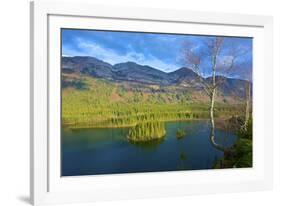 Azouzetta Lake and the Murray Range in Pine Pass on Highway 97, the Hart Highway-Richard Wright-Framed Photographic Print