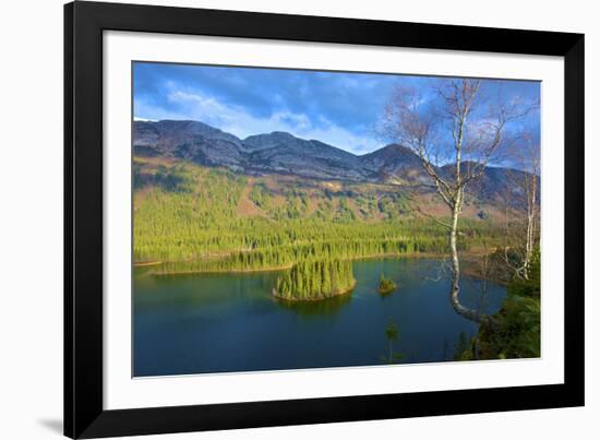 Azouzetta Lake and the Murray Range in Pine Pass on Highway 97, the Hart Highway-Richard Wright-Framed Photographic Print