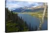 Azouzetta Lake and the Murray Range in Pine Pass on Highway 97, the Hart Highway-Richard Wright-Stretched Canvas