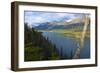 Azouzetta Lake and the Murray Range in Pine Pass on Highway 97, the Hart Highway-Richard Wright-Framed Photographic Print