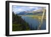 Azouzetta Lake and the Murray Range in Pine Pass on Highway 97, the Hart Highway-Richard Wright-Framed Photographic Print