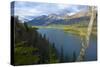 Azouzetta Lake and the Murray Range in Pine Pass on Highway 97, the Hart Highway-Richard Wright-Stretched Canvas