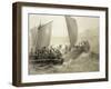 Azov Cossacks Boarding a Turkish Corsair Full of Cherkessk Women on the Coast of the Black Sea-Grigori Grigorevich Gagarin-Framed Giclee Print