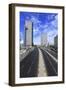 Azrieli Towers.-Stefano Amantini-Framed Premium Photographic Print