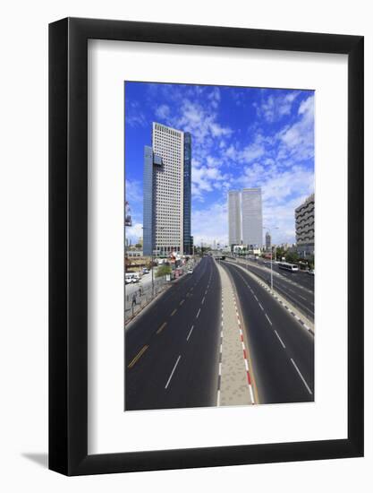 Azrieli Towers.-Stefano Amantini-Framed Photographic Print
