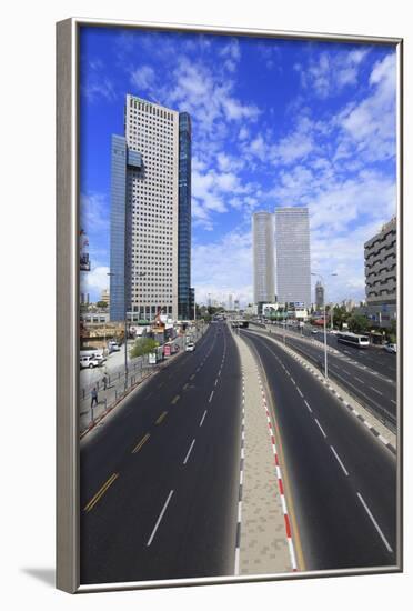 Azrieli Towers.-Stefano Amantini-Framed Photographic Print