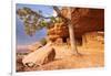 Aztec Butte. Granaries. Utah, USA.-Tom Norring-Framed Photographic Print