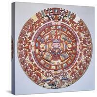 Aztec Calendar (1479), also Named "Piedra Del Sol" (Solar Stone) or "Tonalpohualli"-null-Stretched Canvas