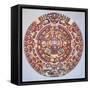 Aztec Calendar (1479), also Named "Piedra Del Sol" (Solar Stone) or "Tonalpohualli"-null-Framed Stretched Canvas