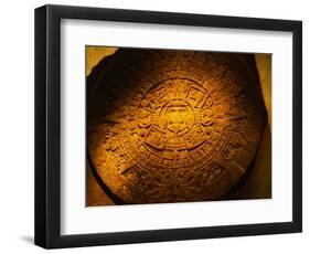 Aztec Carved Calendar Stone-Randy Faris-Framed Photographic Print