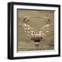 Aztec Deer mate-Jace Grey-Framed Art Print