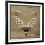 Aztec Deer mate-Jace Grey-Framed Art Print