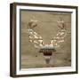 Aztec Deer mate-Jace Grey-Framed Art Print