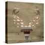 Aztec Deer mate-Jace Grey-Stretched Canvas